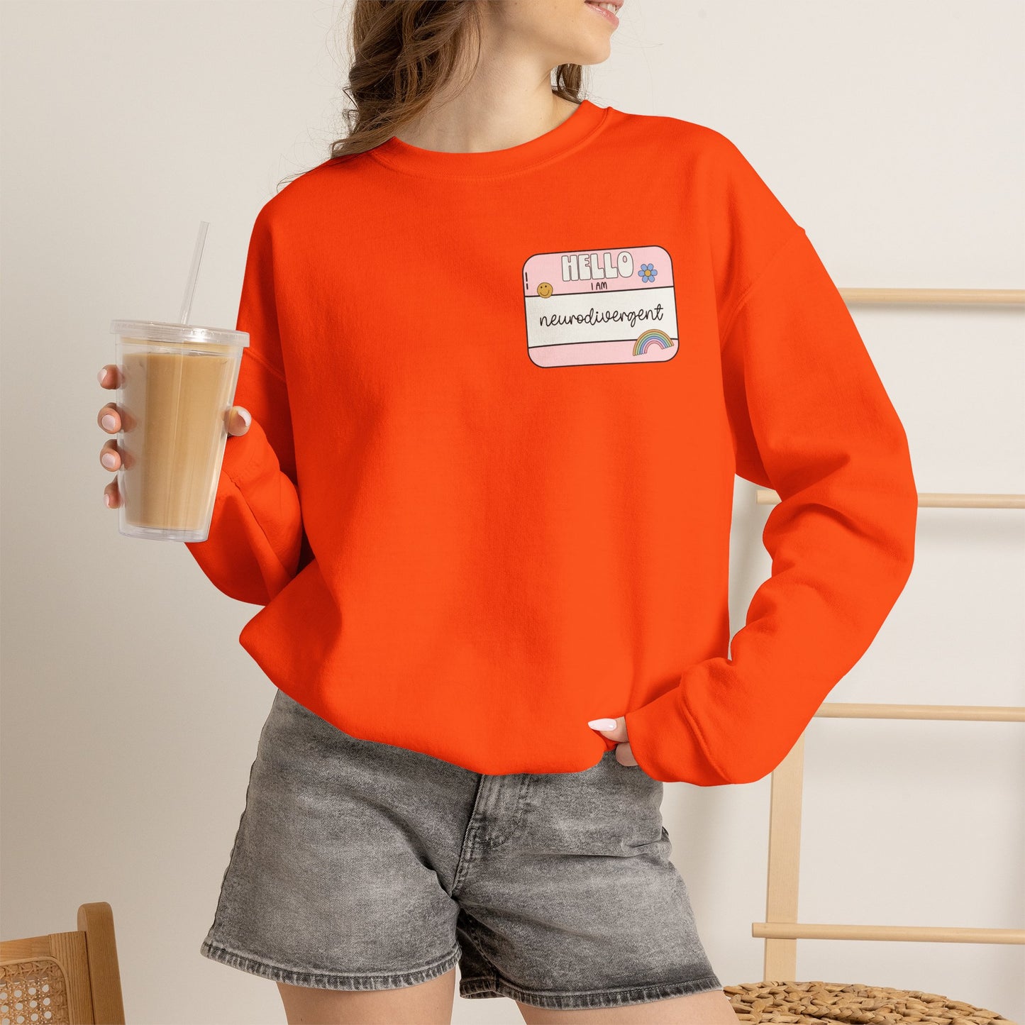 Neurodivergent and Proud Sweatshirt | ADHD Autism Awareness Crewneck