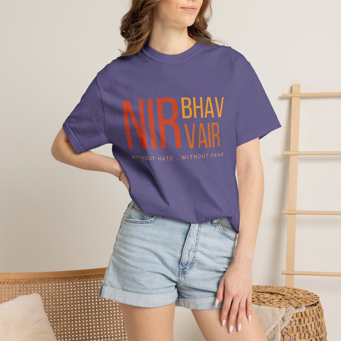 Nirbhau Nirvair T-Shirt | Sikh Mool Mantar Gurbani Graphic Tee