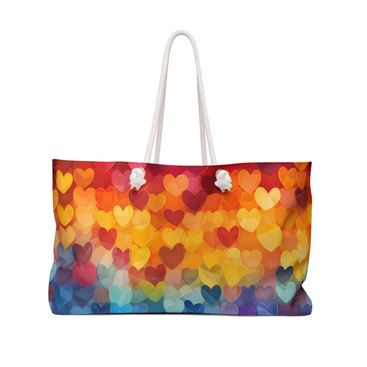 Heart LGBTQ Weekender Bag
