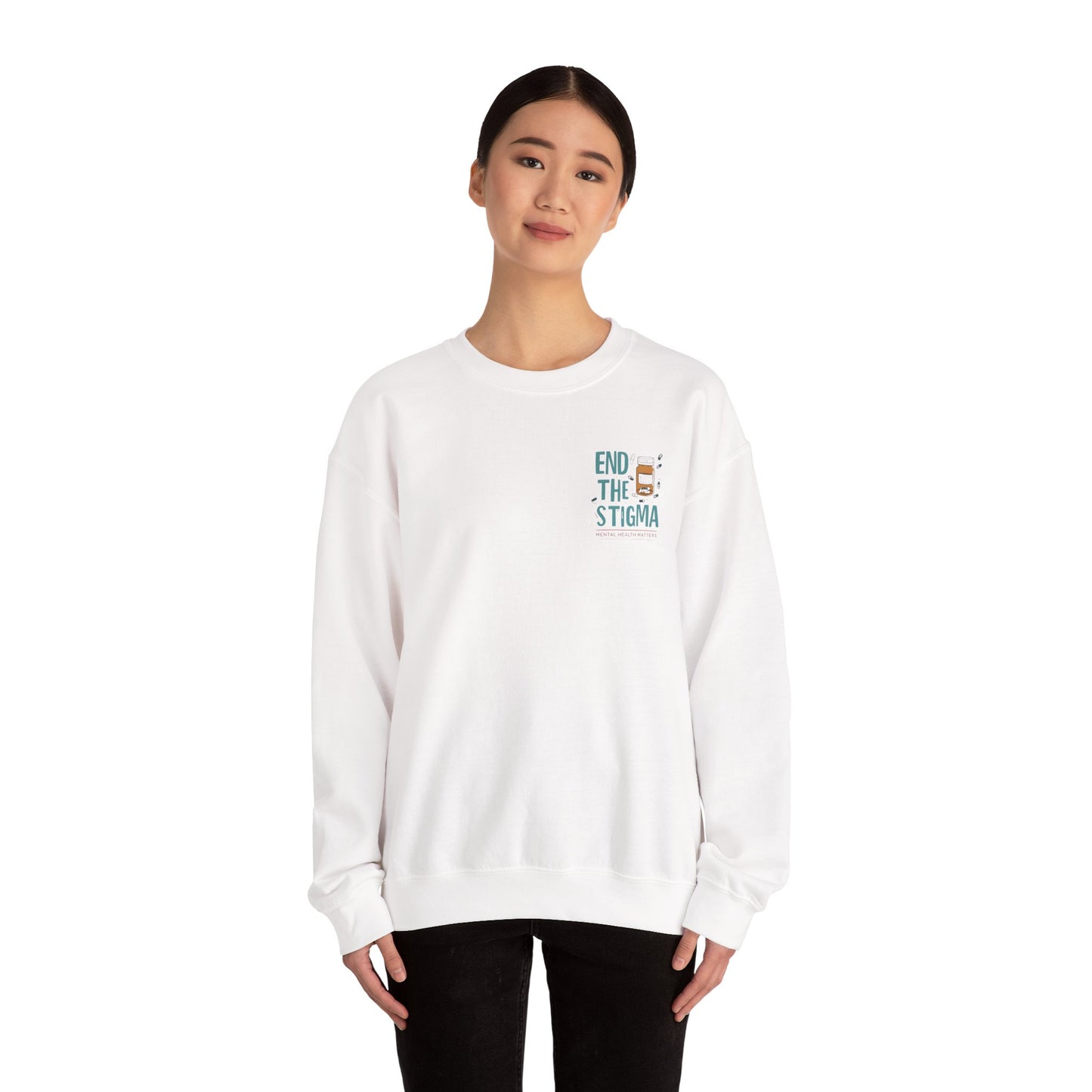 End the Stigma Sweatshirt – Mental Health Awareness Crewneck | Empowering Desi Clothing