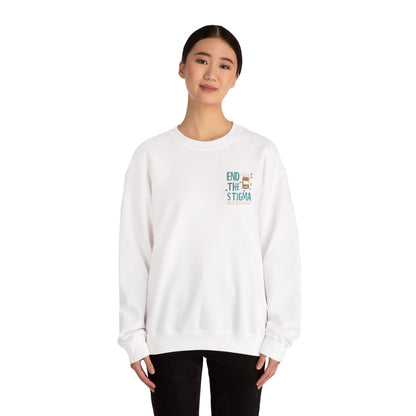 End the Stigma Sweatshirt – Mental Health Awareness Crewneck | Empowering Desi Clothing