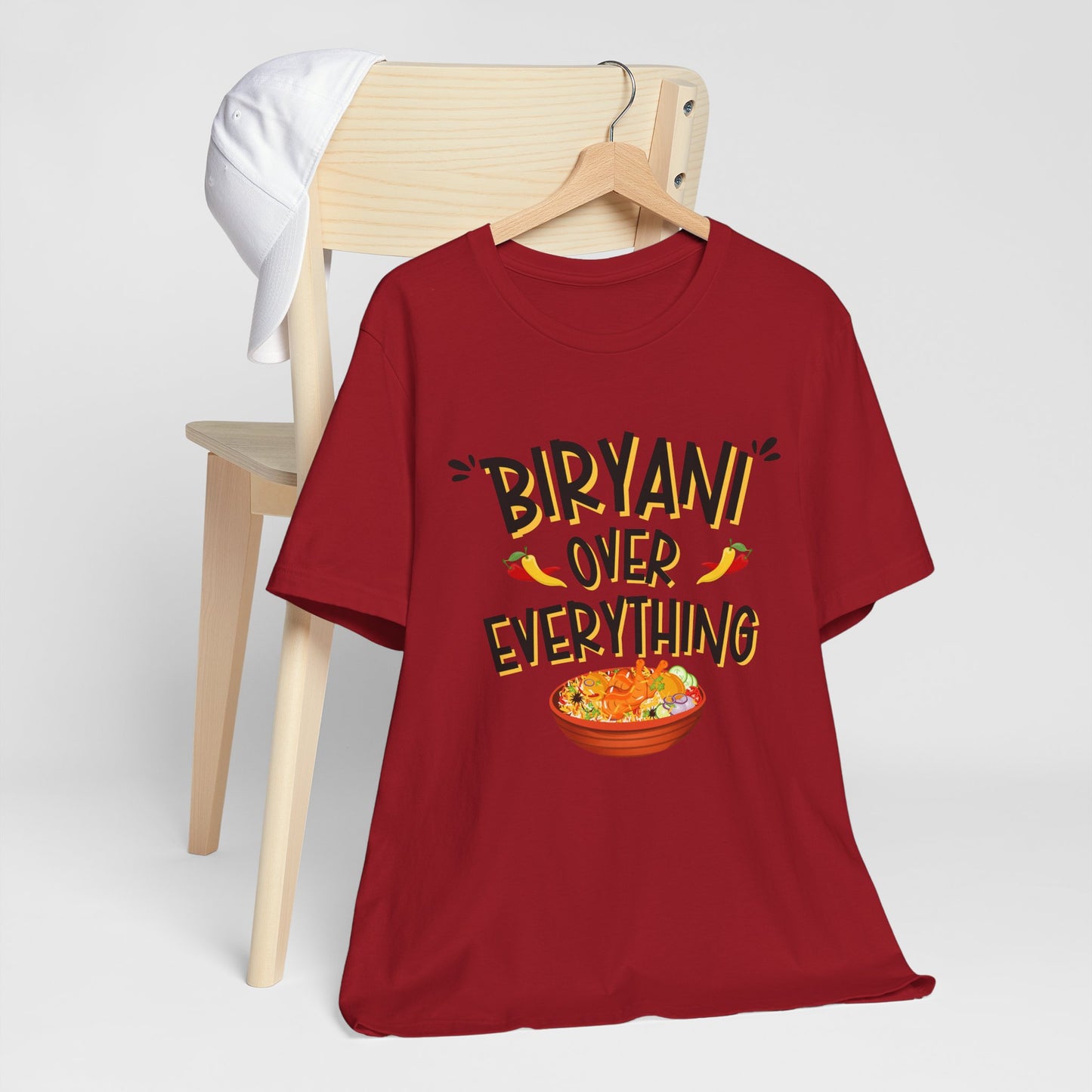 Biryani Over Everything T-Shirt | Funny Desi Foodie Graphic Tee