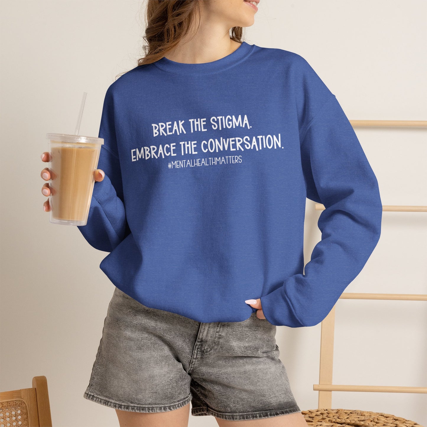 Break the Stigma Mental Health Sweatshirt | Awareness Crewneck