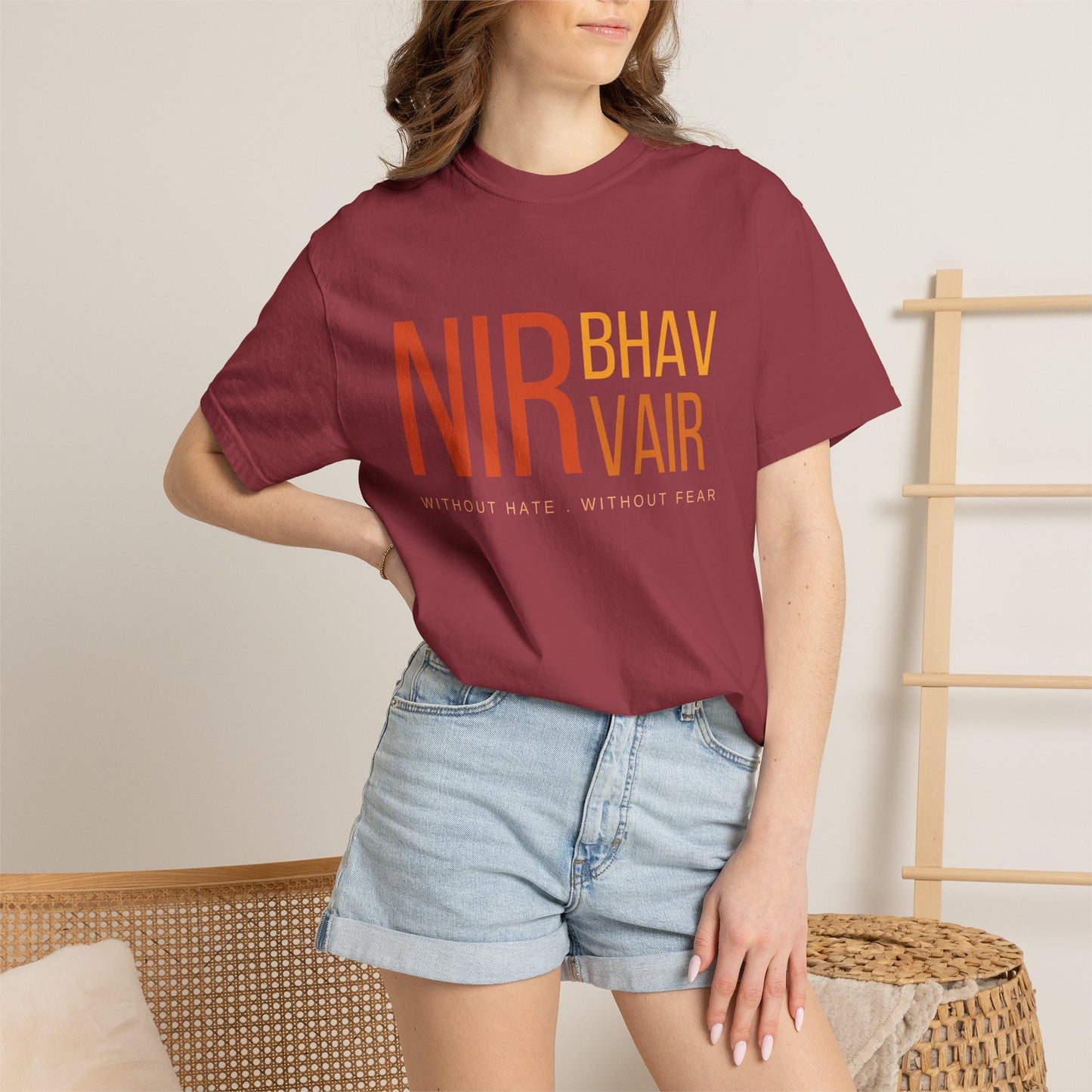 Nirbhau Nirvair T-Shirt | Sikh Mool Mantar Gurbani Graphic Tee