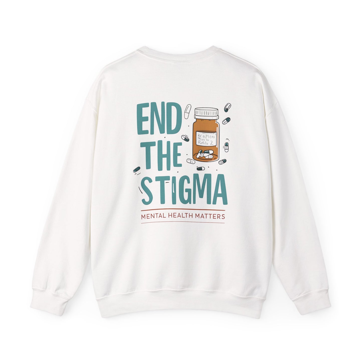 End the Stigma Sweatshirt – Mental Health Awareness Crewneck | Empowering Desi Clothing