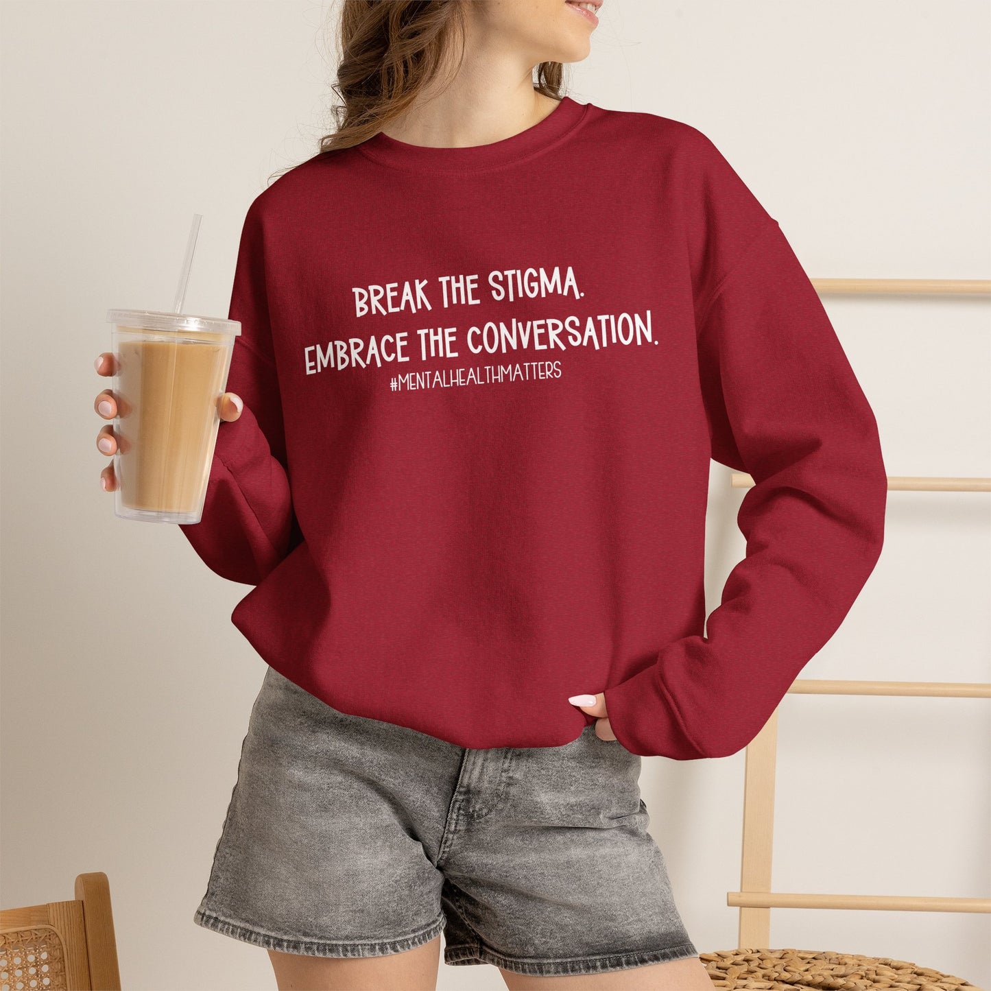 Break the Stigma Mental Health Sweatshirt | Awareness Crewneck