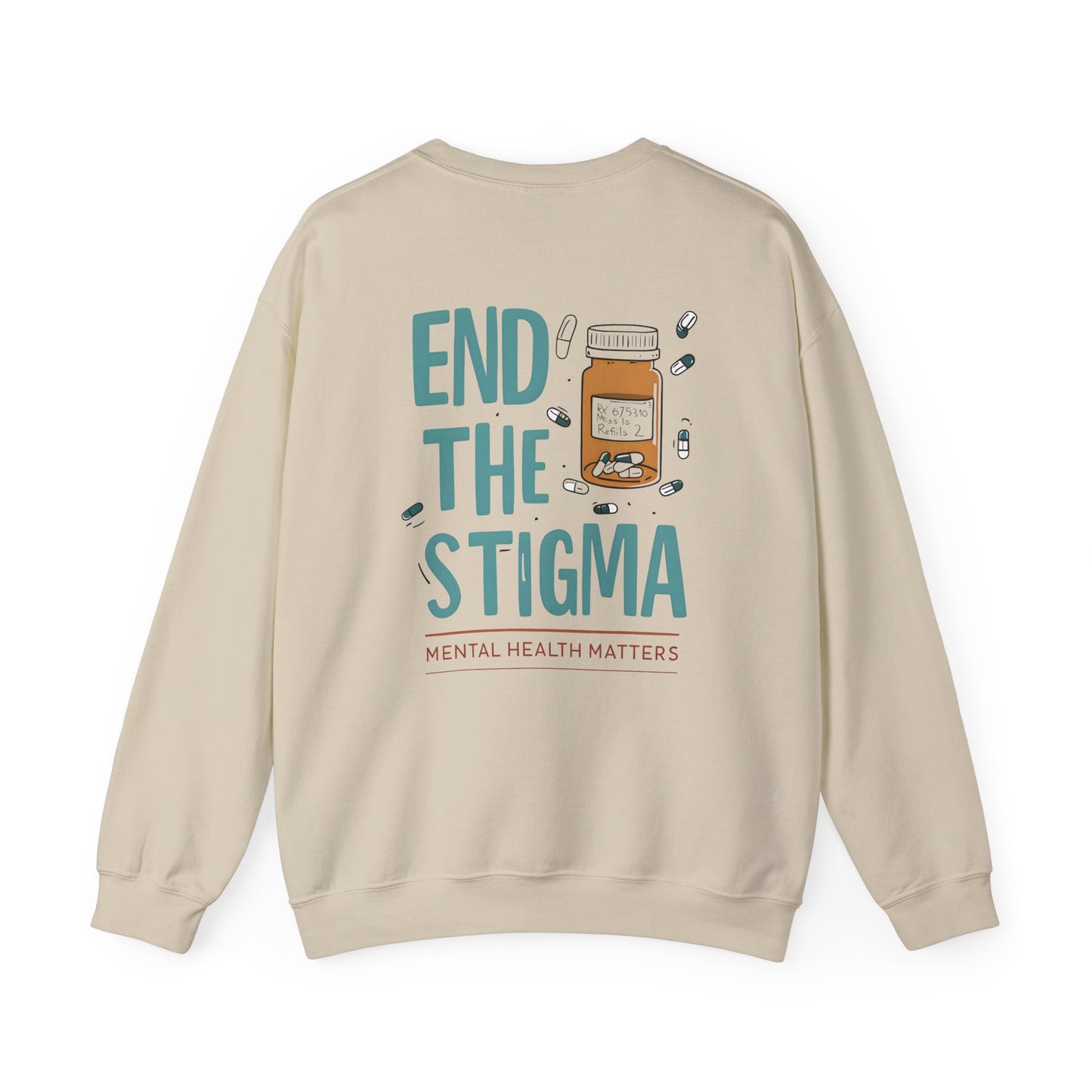 End the Stigma Sweatshirt – Mental Health Awareness Crewneck | Empowering Desi Clothing