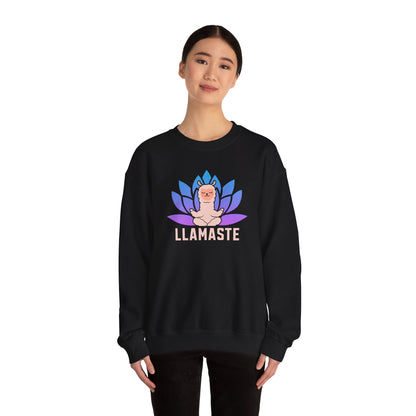 Llamaste Sweatshirt – Funny Desi Yoga-Inspired Crewneck