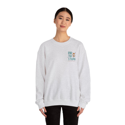 End the Stigma Sweatshirt – Mental Health Awareness Crewneck | Empowering Desi Clothing