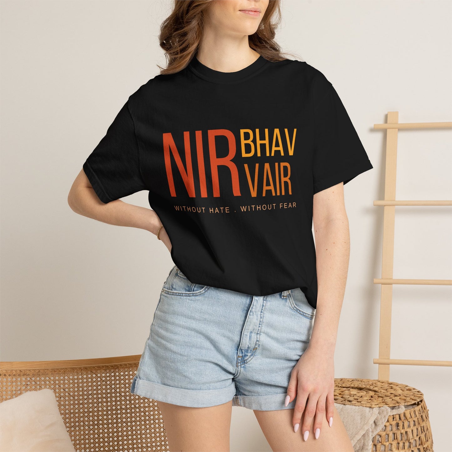 Nirbhau Nirvair T-Shirt | Sikh Mool Mantar Gurbani Graphic Tee