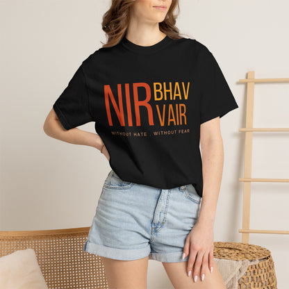 Nirbhau Nirvair T-Shirt | Sikh Mool Mantar Gurbani Graphic Tee