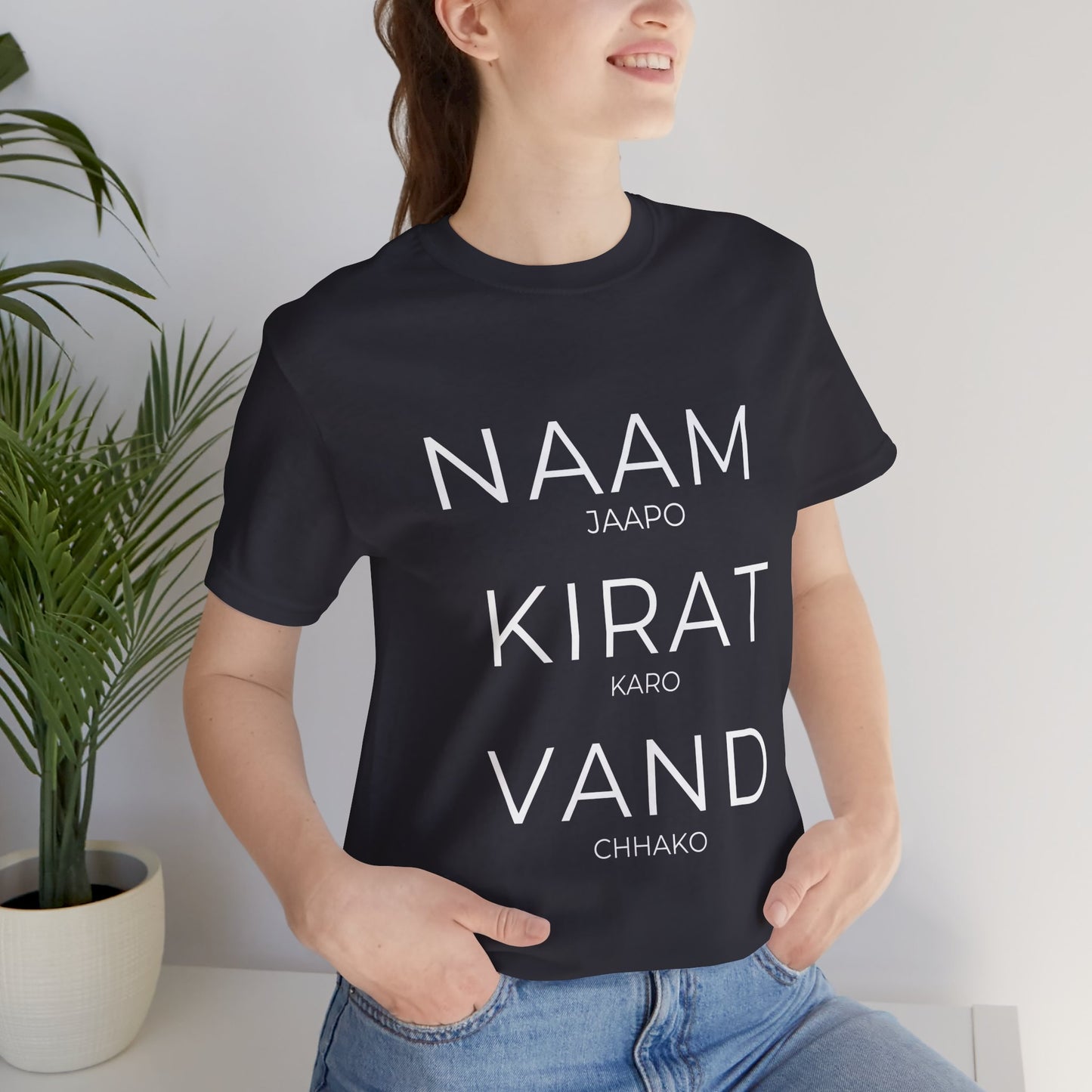 Naam Jappo Kirat Karo Vand Chhako T-Shirt | Sikh Three Pillars Tee