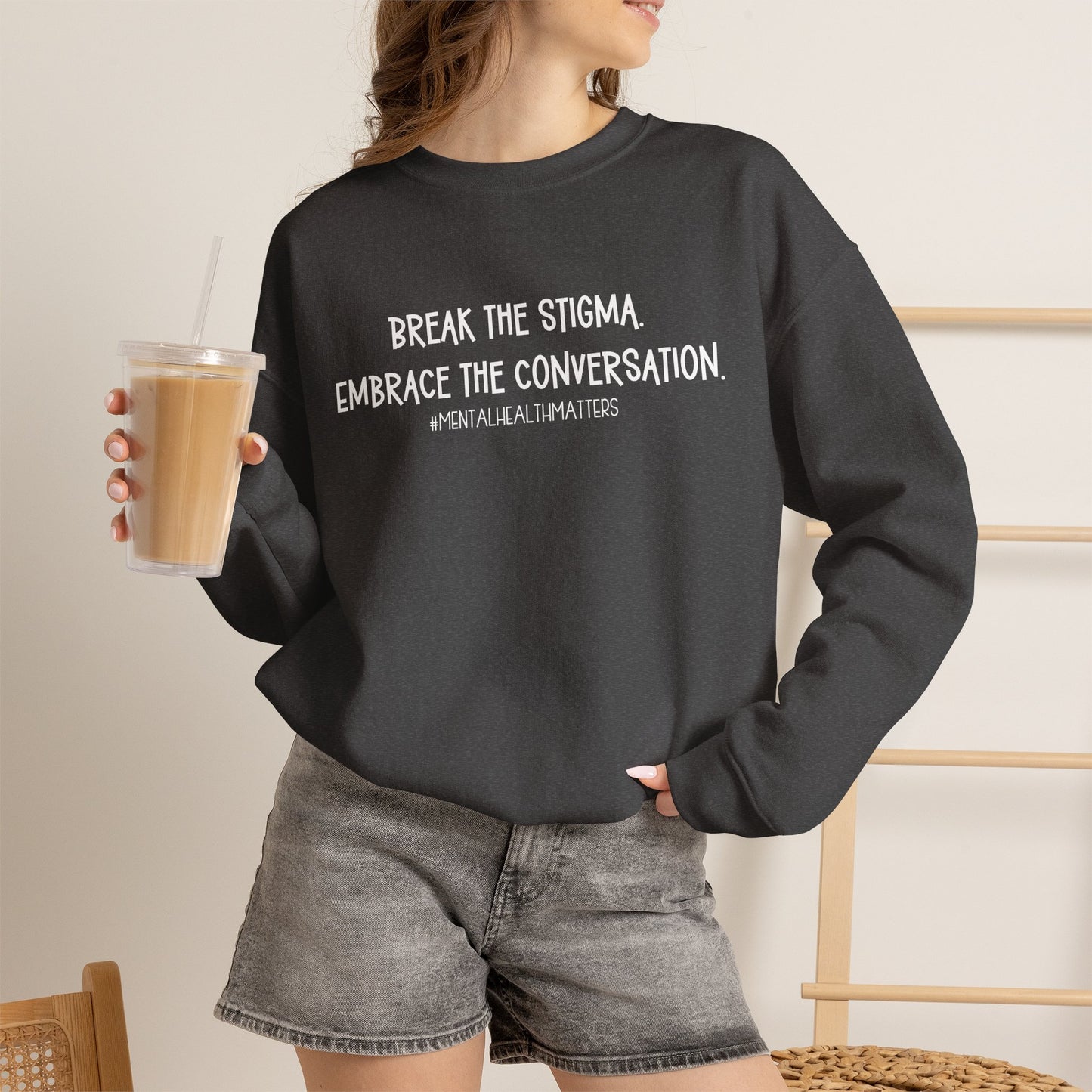 Break the Stigma Mental Health Sweatshirt | Awareness Crewneck