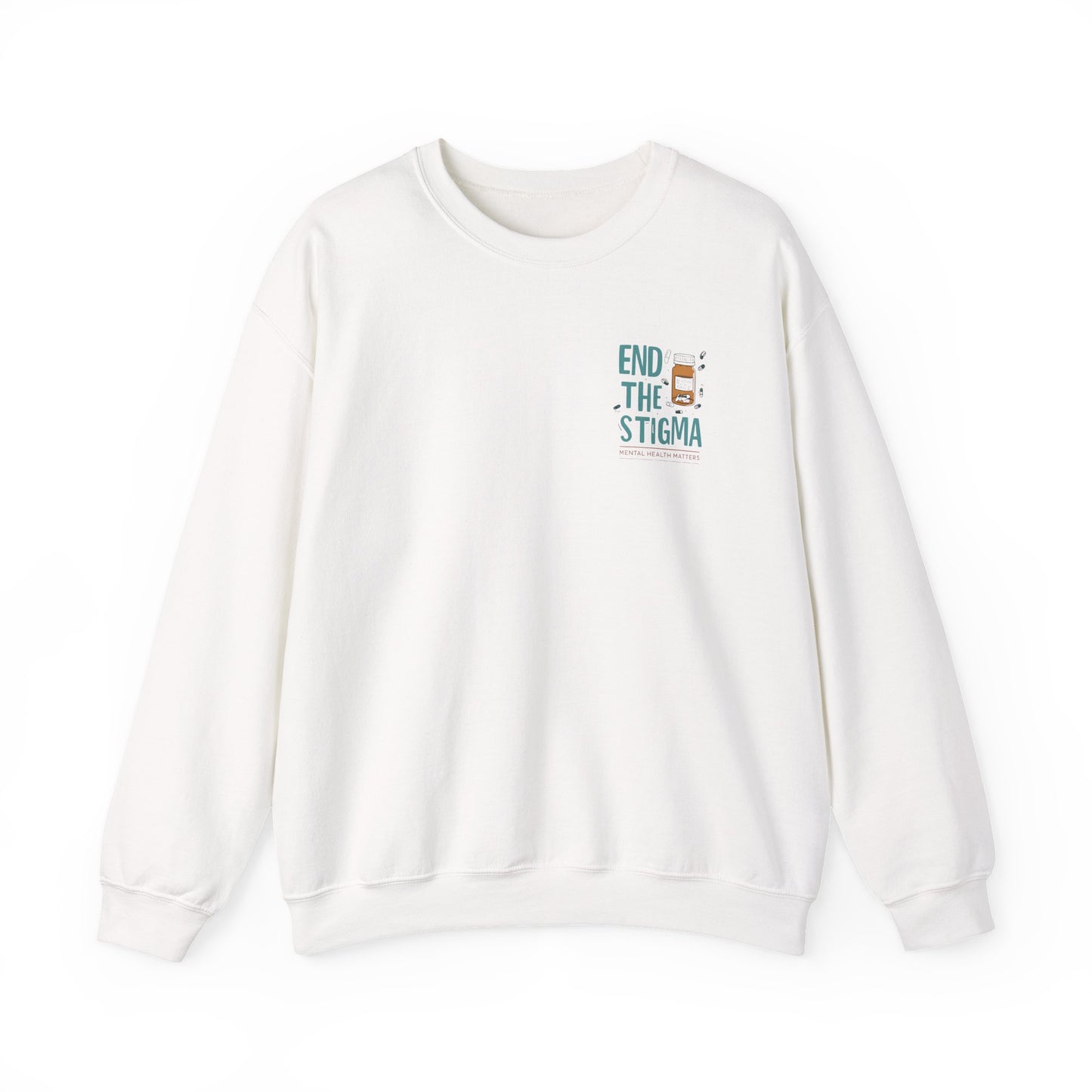 End the Stigma Sweatshirt – Mental Health Awareness Crewneck | Empowering Desi Clothing