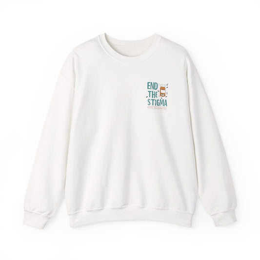 End the Stigma Sweatshirt – Mental Health Awareness Crewneck | Empowering Desi Clothing