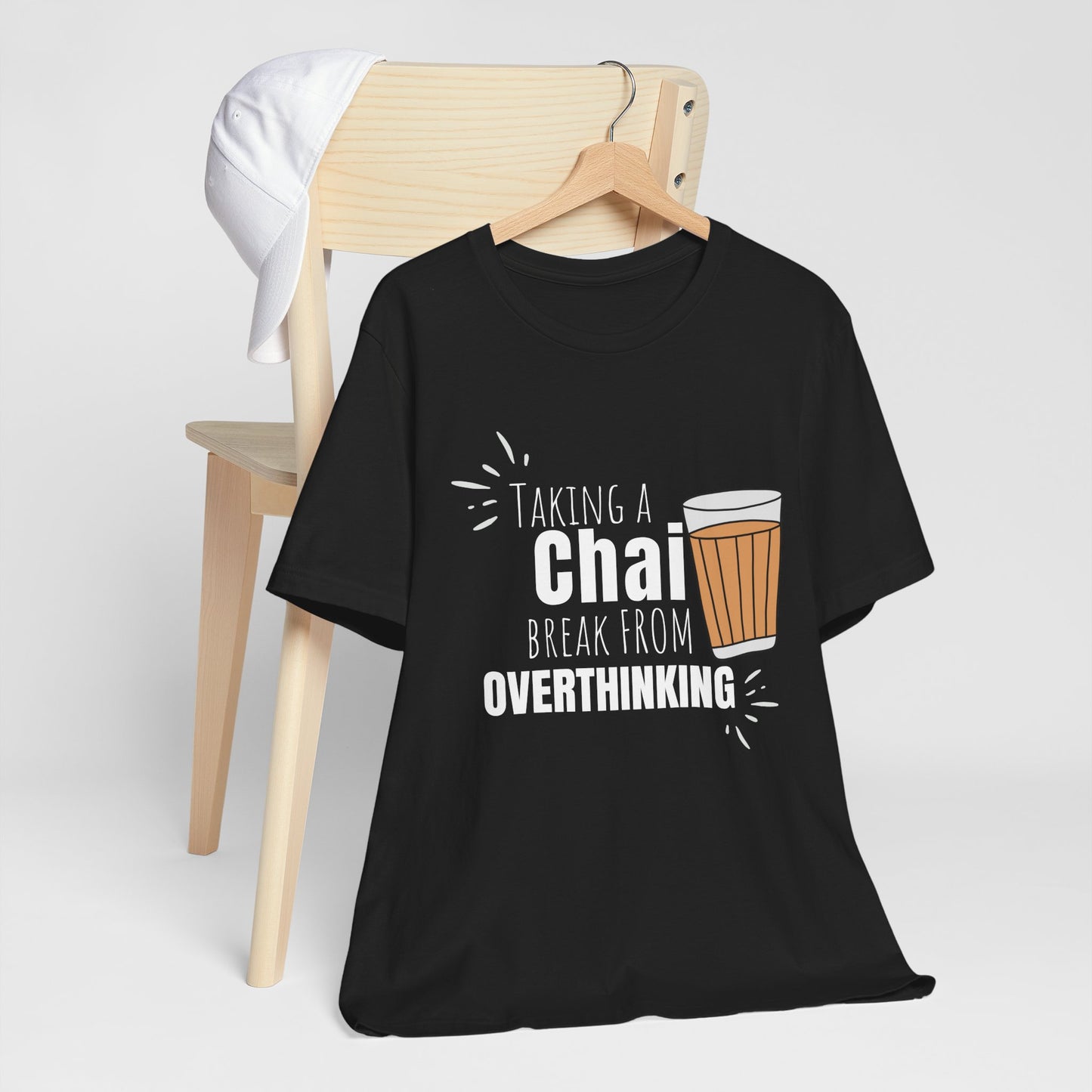Chai Break from Overthinking T-Shirt | Funny Desi Anxiety Relief Tee