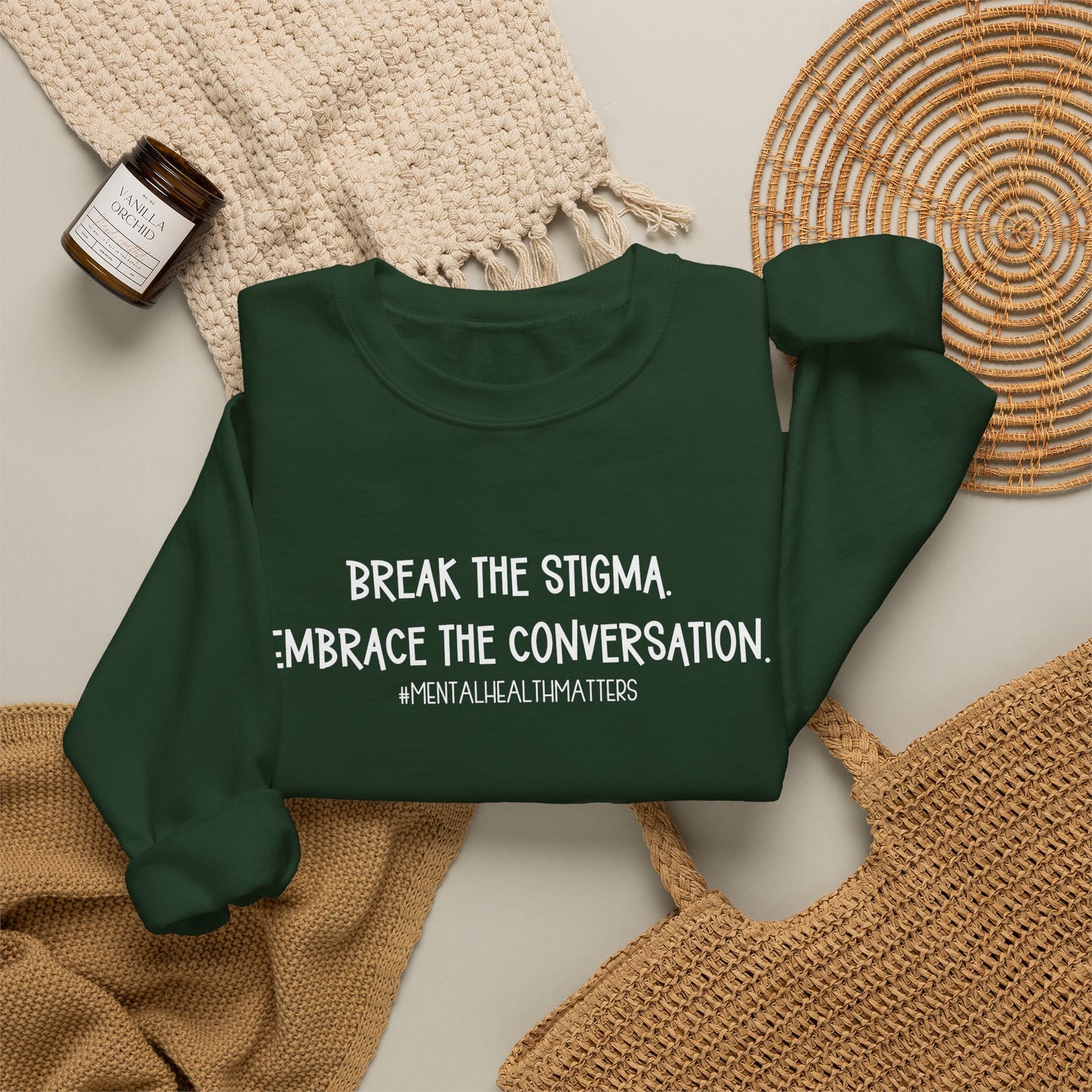 Break the Stigma Mental Health Sweatshirt | Awareness Crewneck