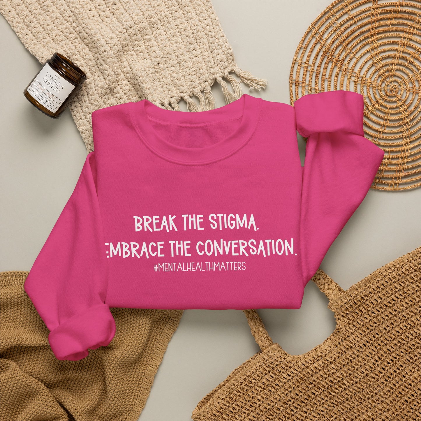 Break the Stigma Mental Health Sweatshirt | Awareness Crewneck