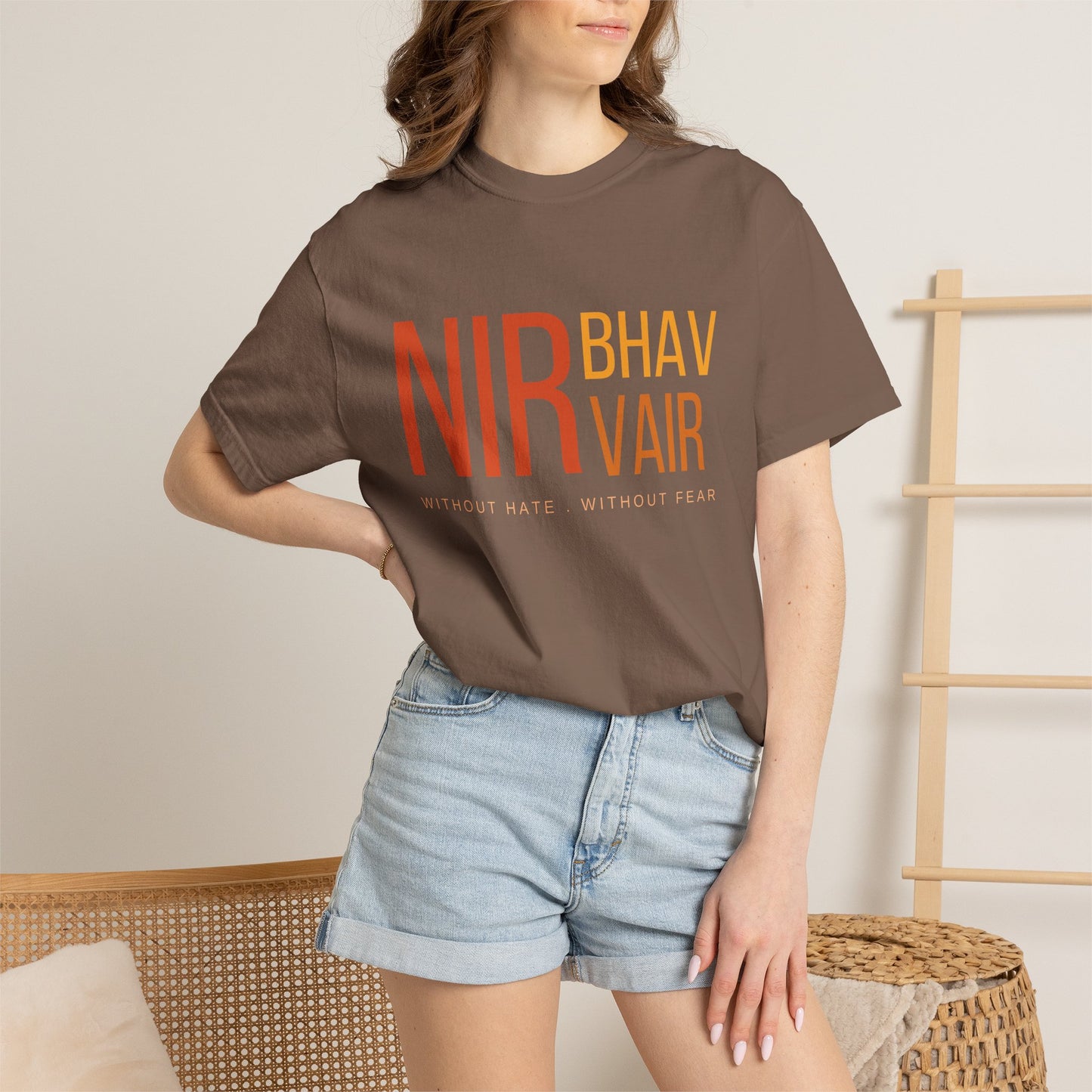 Nirbhau Nirvair T-Shirt | Sikh Mool Mantar Gurbani Graphic Tee
