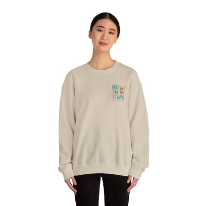 End the Stigma Sweatshirt – Mental Health Awareness Crewneck | Empowering Desi Clothing