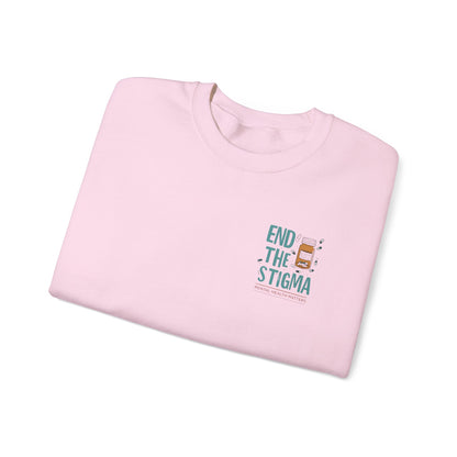 End the Stigma Sweatshirt – Mental Health Awareness Crewneck | Empowering Desi Clothing