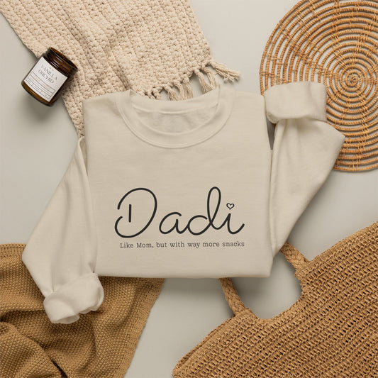 Dadi Sweatshirt, New Dadi Gift, Baby Announcement, Pregnancy Reveal, Desi Grandma Gift, South Asian Indian, Baby Shower Dadi Ji Gift