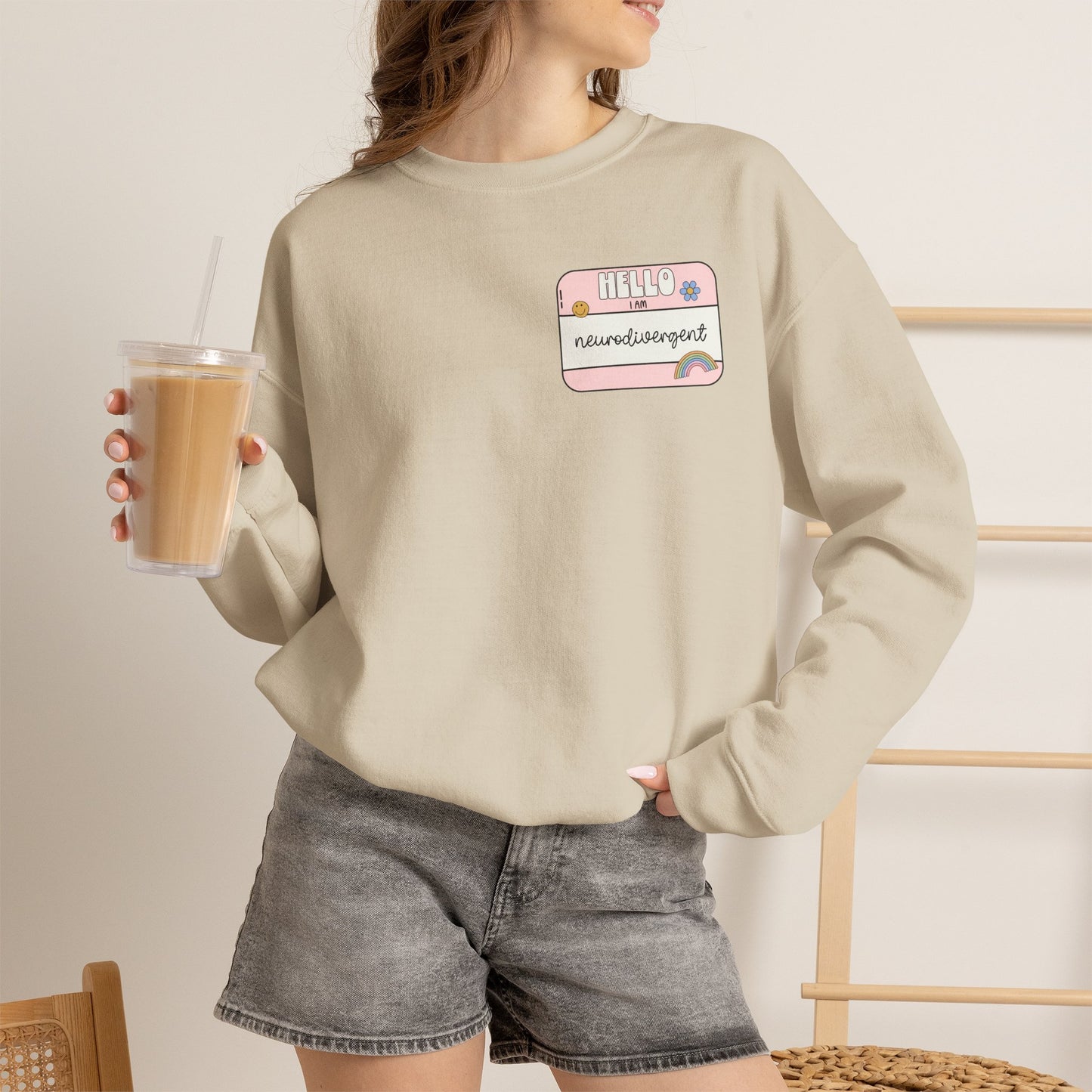 Neurodivergent and Proud Sweatshirt | ADHD Autism Awareness Crewneck