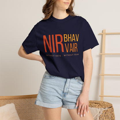 Nirbhau Nirvair T-Shirt | Sikh Mool Mantar Gurbani Graphic Tee