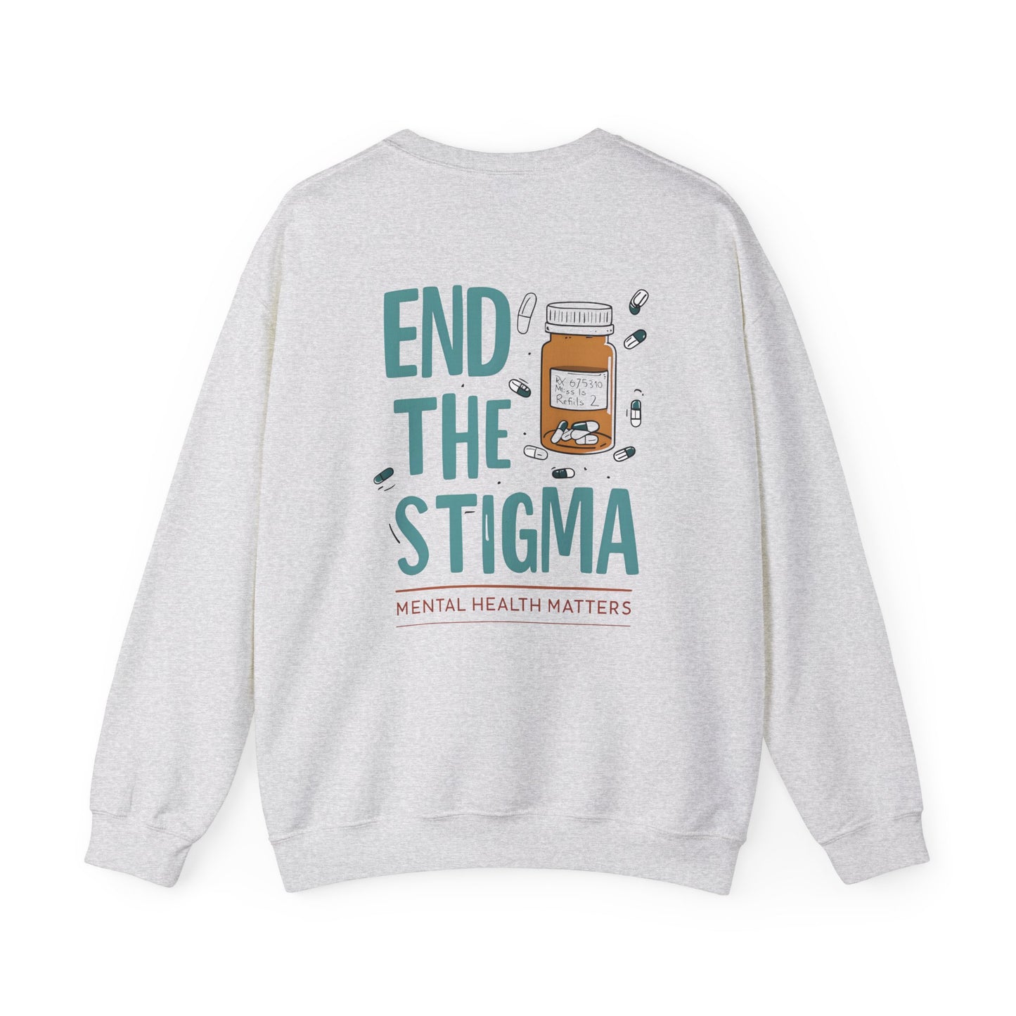 End the Stigma Sweatshirt – Mental Health Awareness Crewneck | Empowering Desi Clothing