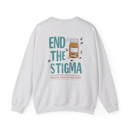 End the Stigma Sweatshirt – Mental Health Awareness Crewneck | Empowering Desi Clothing