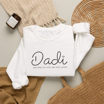Dadi Sweatshirt, New Dadi Gift, Baby Announcement, Pregnancy Reveal, Desi Grandma Gift, South Asian Indian, Baby Shower Dadi Ji Gift