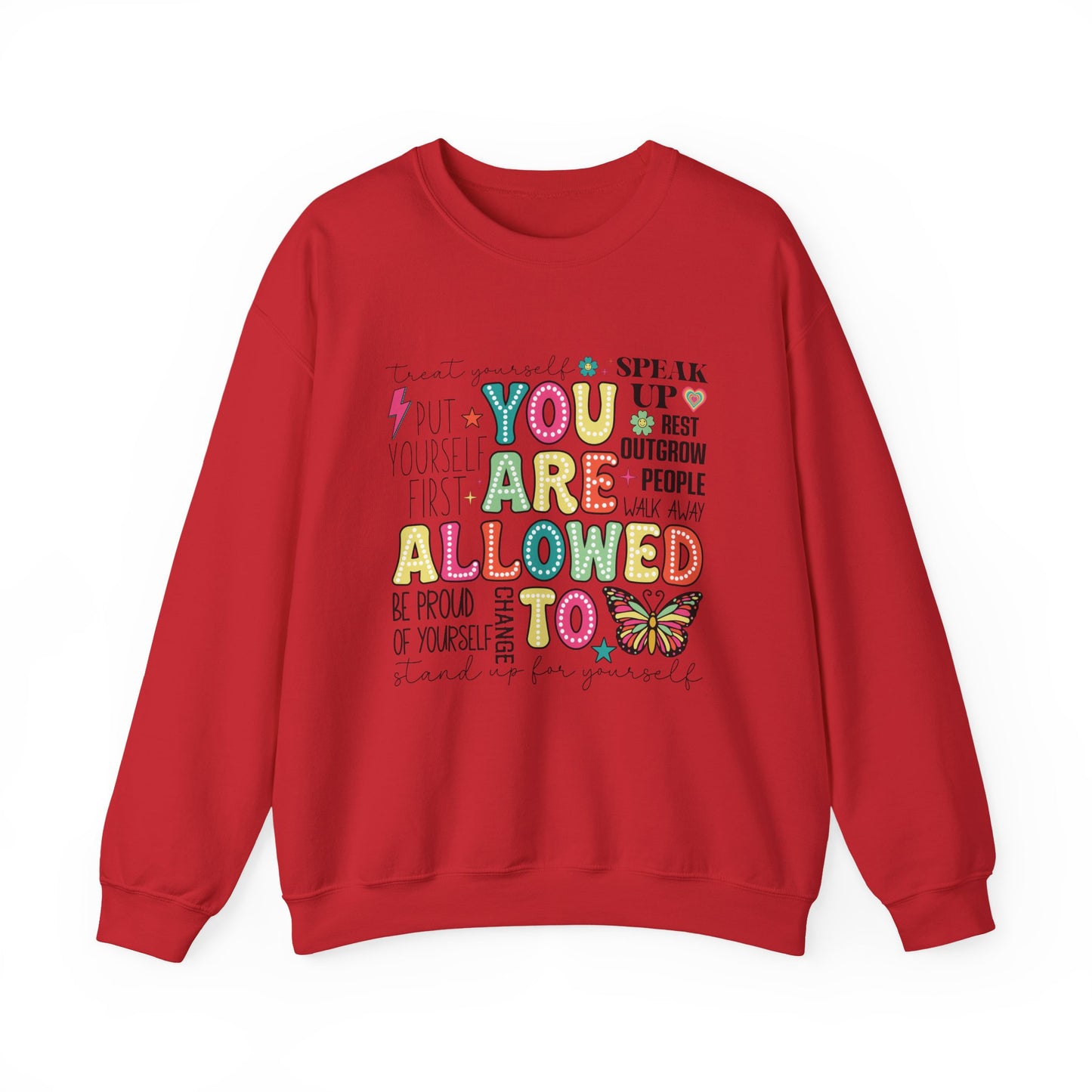 You Are Allowed To – Mental Health Affirmation Graphic T-Shirt