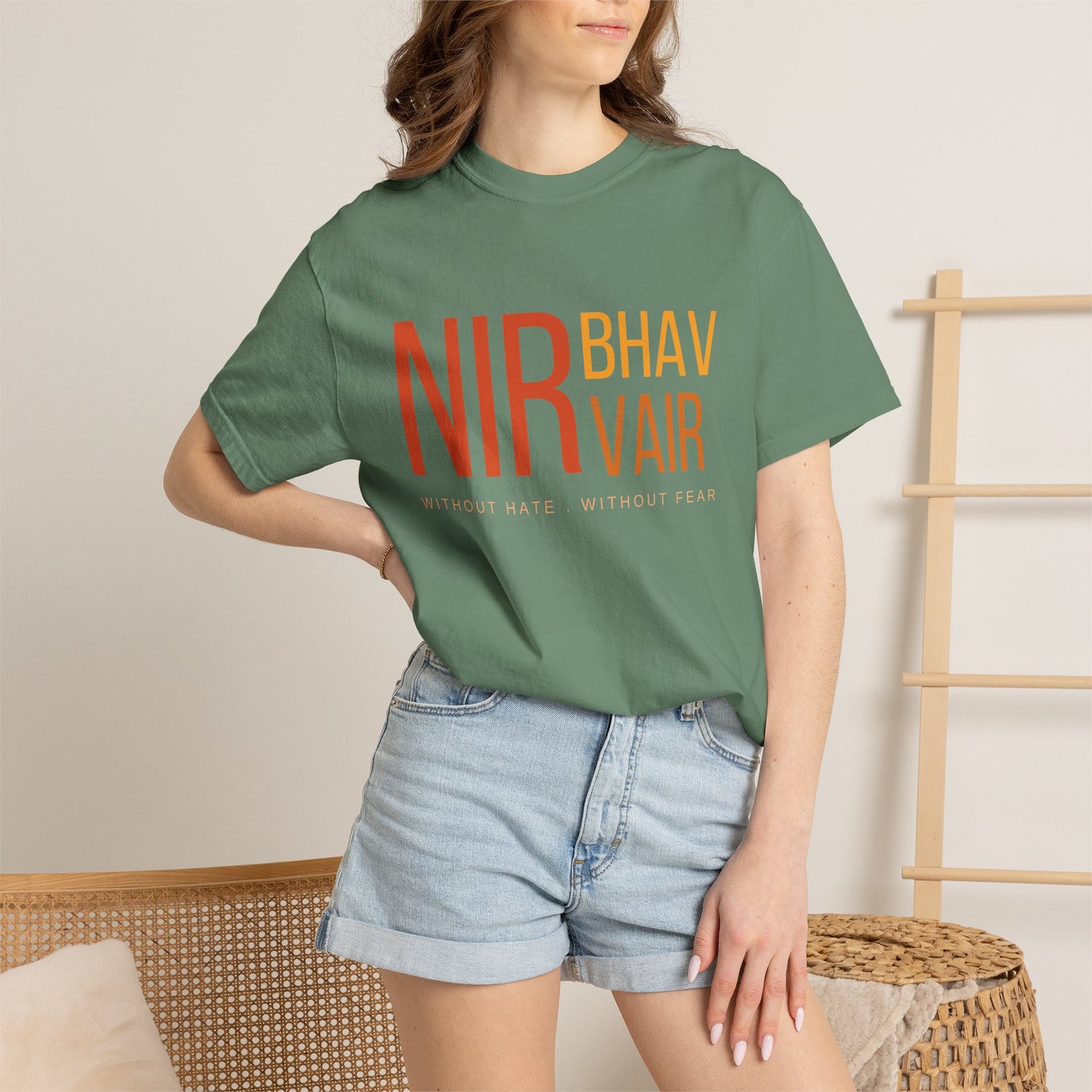 Nirbhau Nirvair T-Shirt | Sikh Mool Mantar Gurbani Graphic Tee