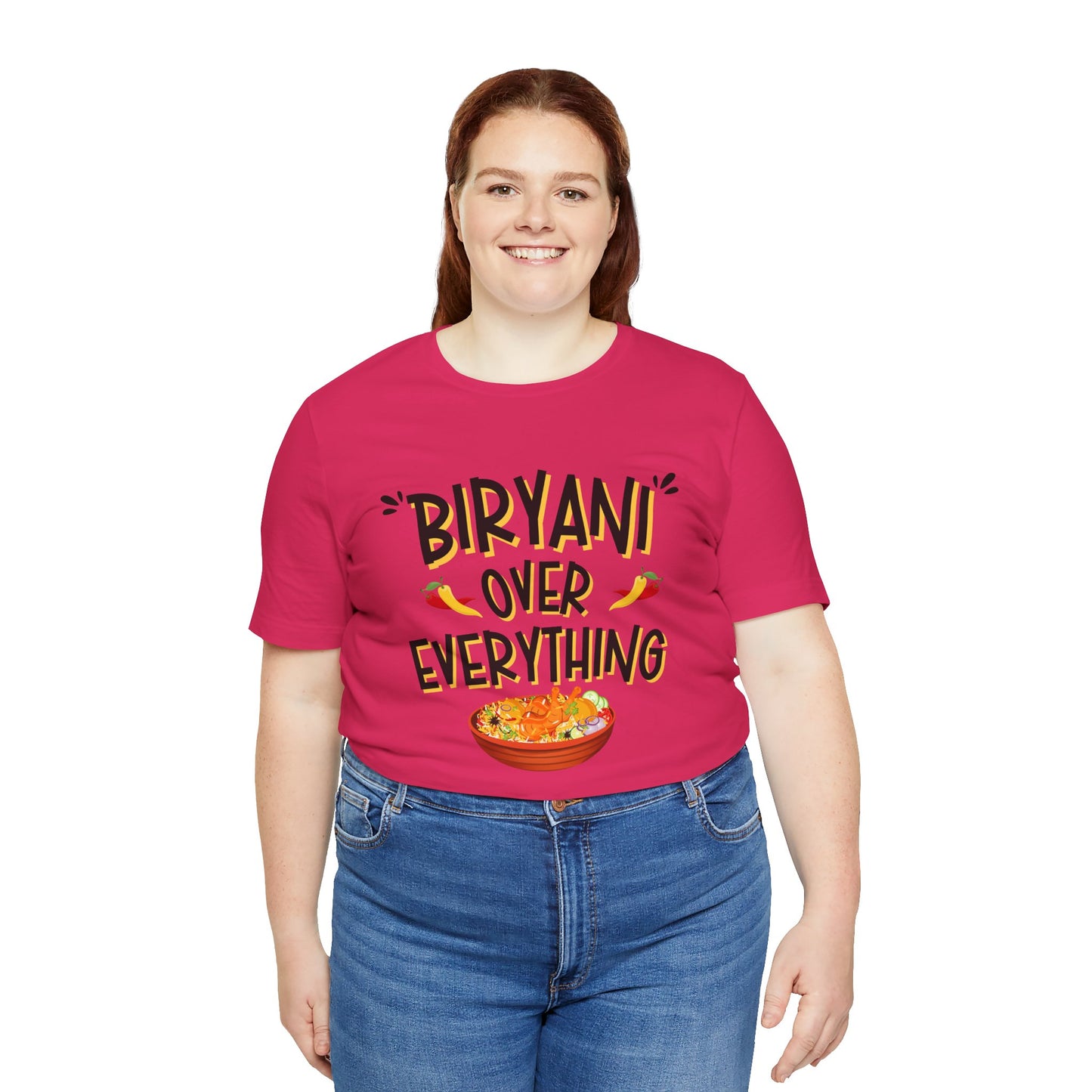Biryani Over Everything T-Shirt | Funny Desi Foodie Graphic Tee