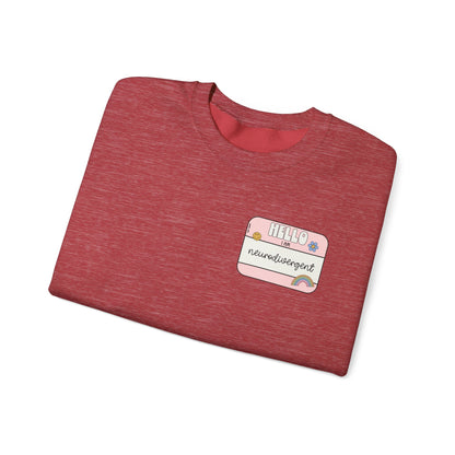 Neurodivergent and Proud Sweatshirt | ADHD Autism Awareness Crewneck