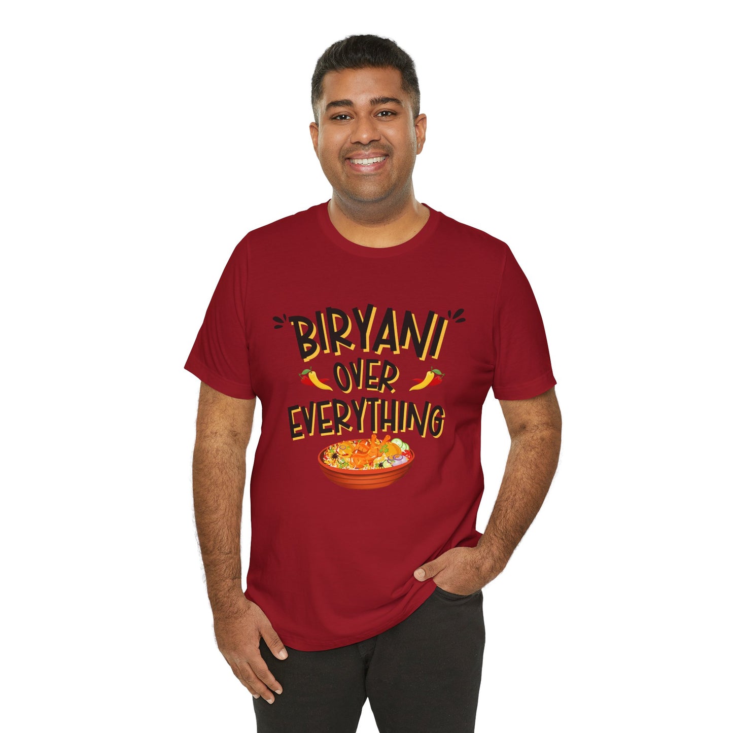 Biryani Over Everything T-Shirt | Funny Desi Foodie Graphic Tee