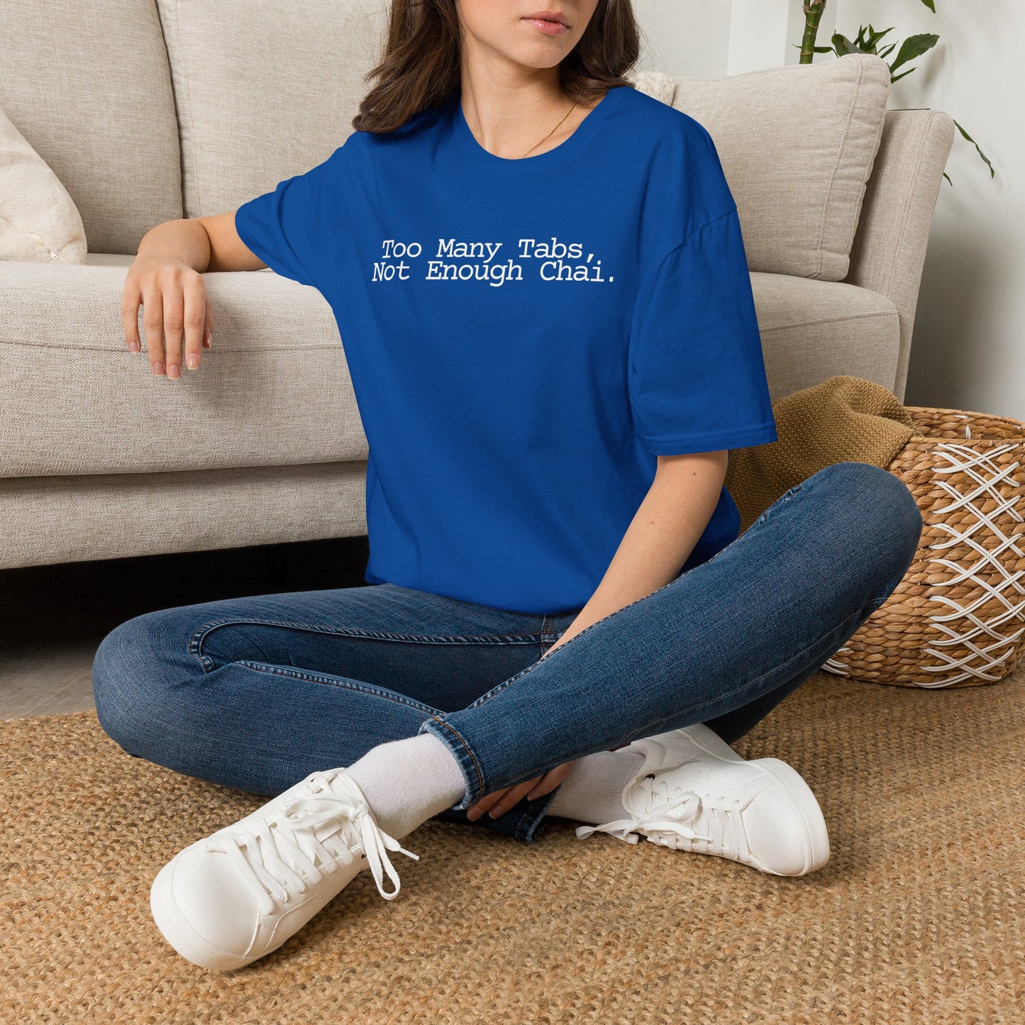 Too Many Tabs Not Enough Chai T-Shirt | Funny Chai Coder Graphic Tee