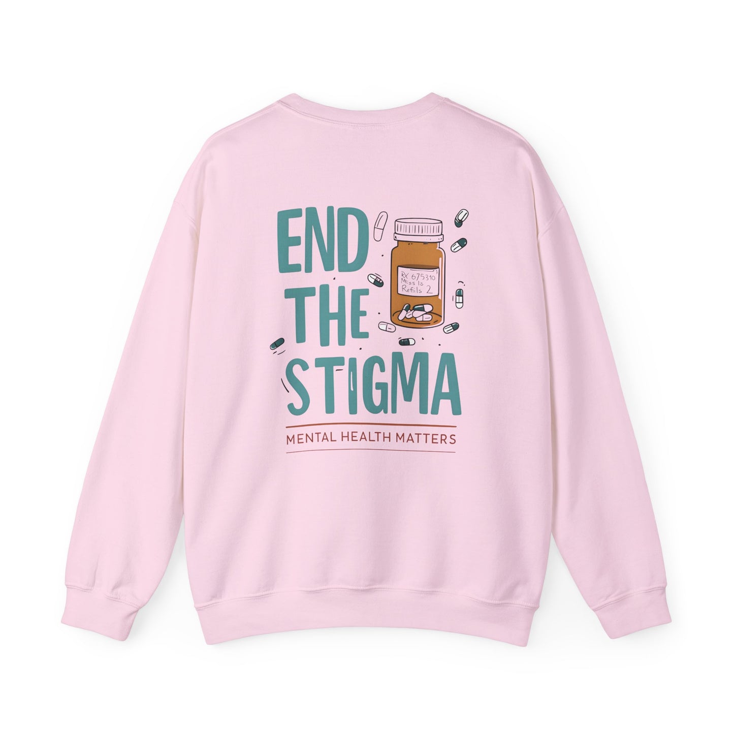 End the Stigma Sweatshirt – Mental Health Awareness Crewneck | Empowering Desi Clothing