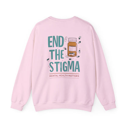 End the Stigma Sweatshirt – Mental Health Awareness Crewneck | Empowering Desi Clothing