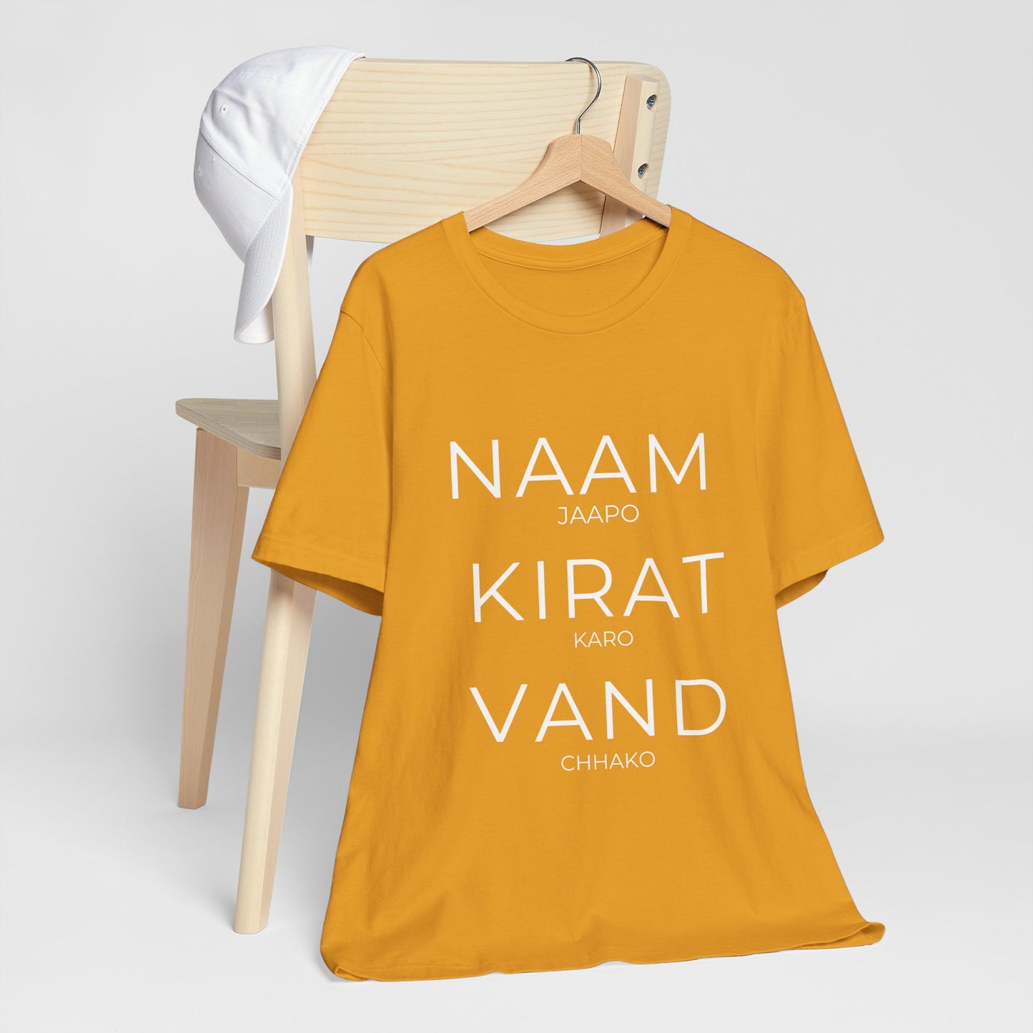 Naam Jappo Kirat Karo Vand Chhako T-Shirt | Sikh Three Pillars Tee