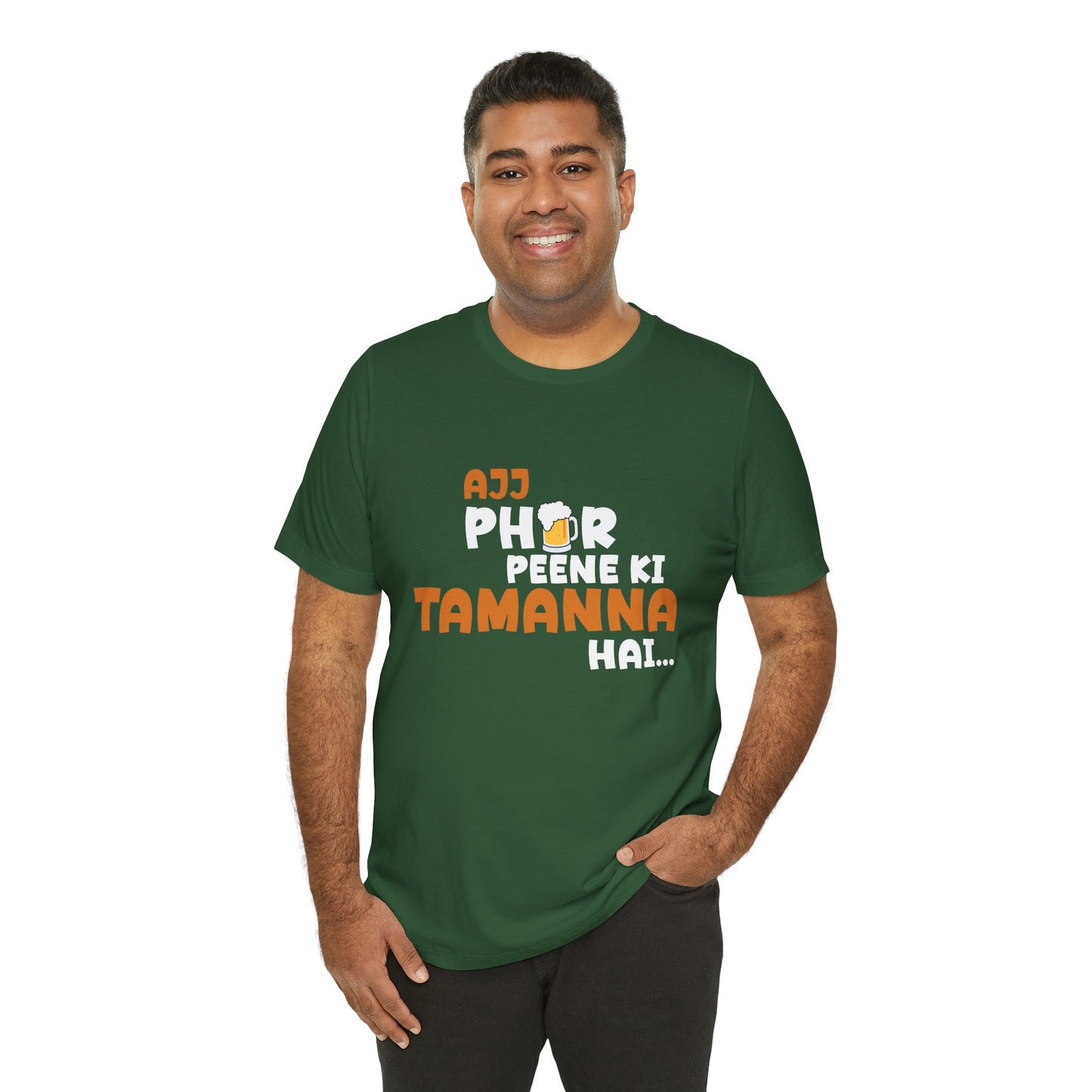 Ajj Phir Peene Ki Tamanah Hai T-Shirt | Funny Desi Party Tee