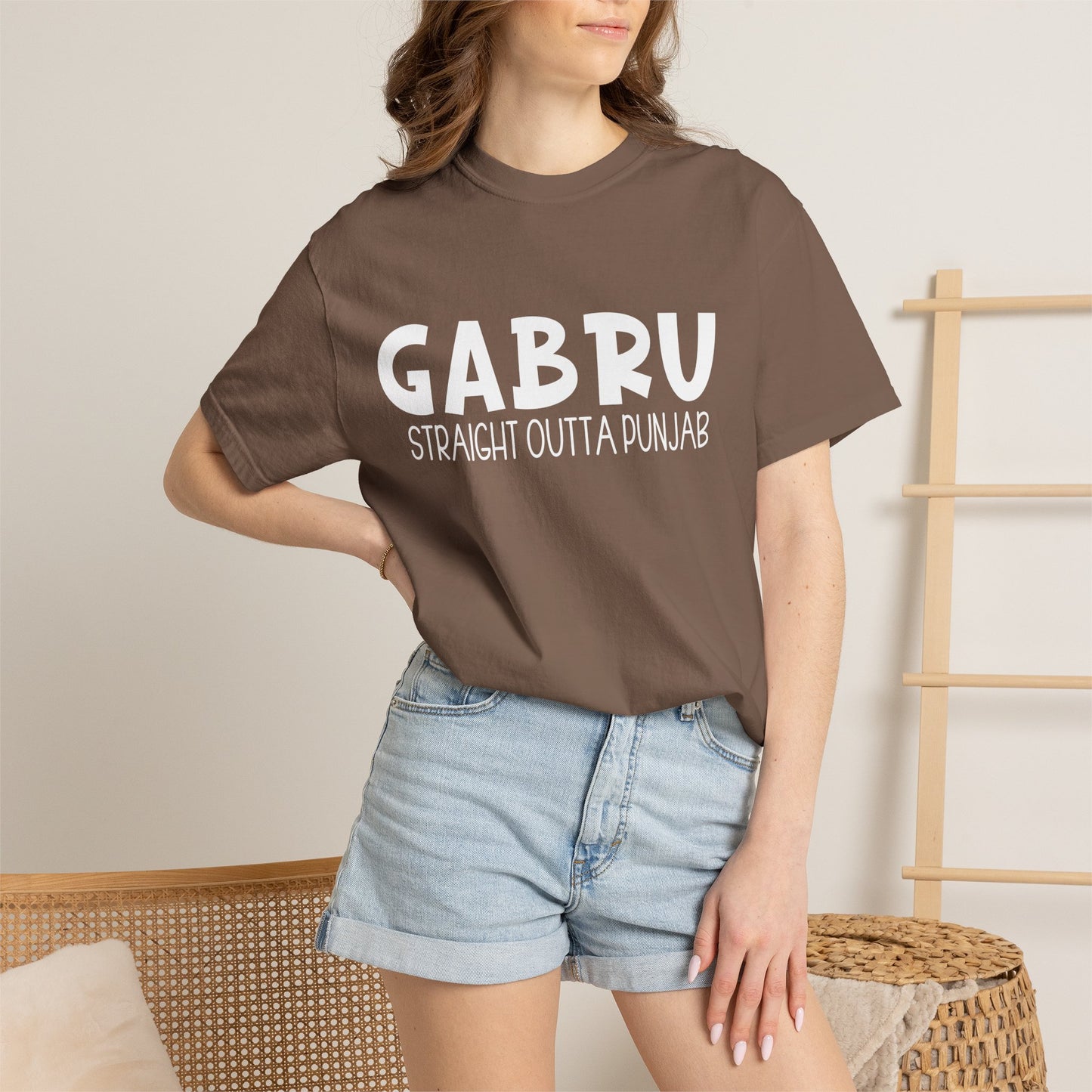 Gabru T-Shirt | Punjabi Desi Swagger Graphic Tee for Men