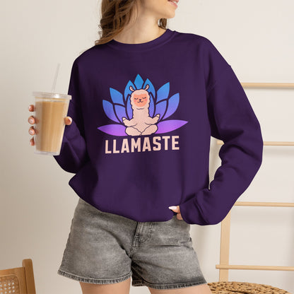 Llamaste Sweatshirt | Funny Desi Llama Yoga Pun Crewneck