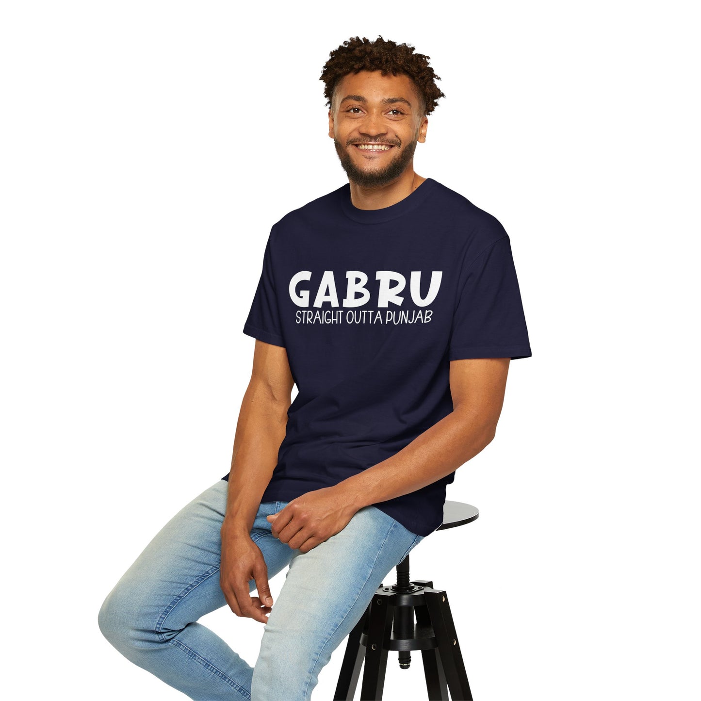 Gabru T-Shirt | Punjabi Desi Swagger Graphic Tee for Men