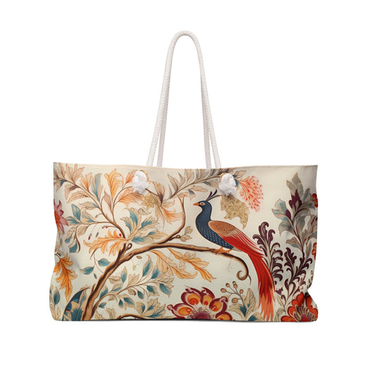 Indian Kalamkari Print Weekender Tote Bag