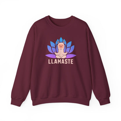 Llamaste Sweatshirt – Funny Desi Yoga-Inspired Crewneck