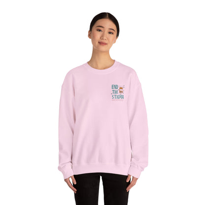 End the Stigma Sweatshirt – Mental Health Awareness Crewneck | Empowering Desi Clothing