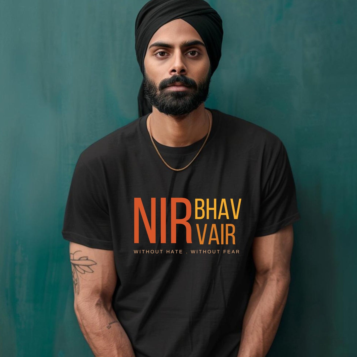 Nirbhau Nirvair T-Shirt – Punjabi Quote Tee
