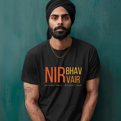 Nirbhau Nirvair T-Shirt – Punjabi Quote Tee