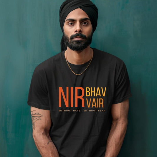 Nirbhau Nirvair T-Shirt – Punjabi Quote Tee